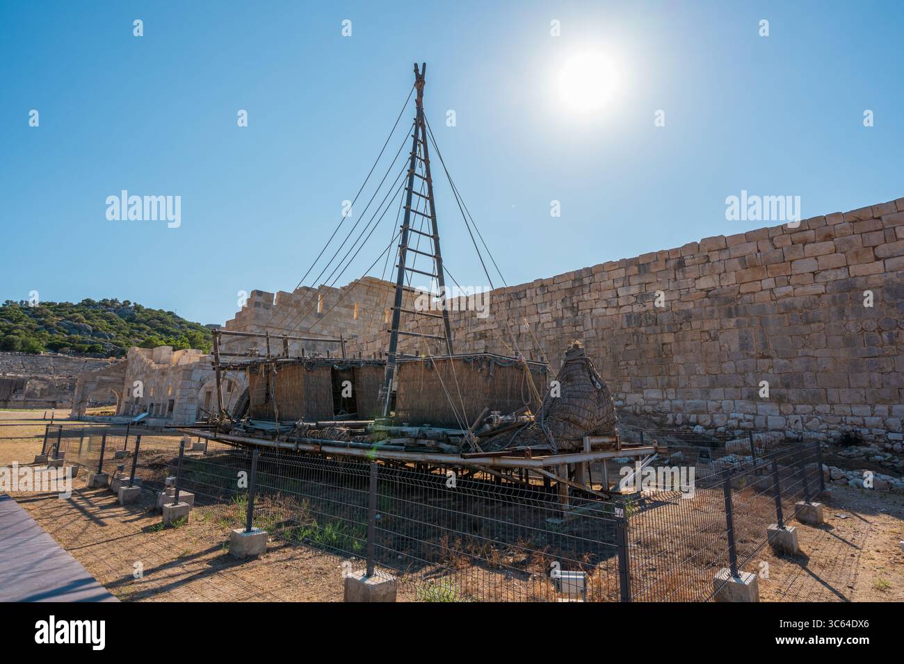 Antiche rovine di Patara, una storica città litica nella Turchia sud-occidentale Foto Stock