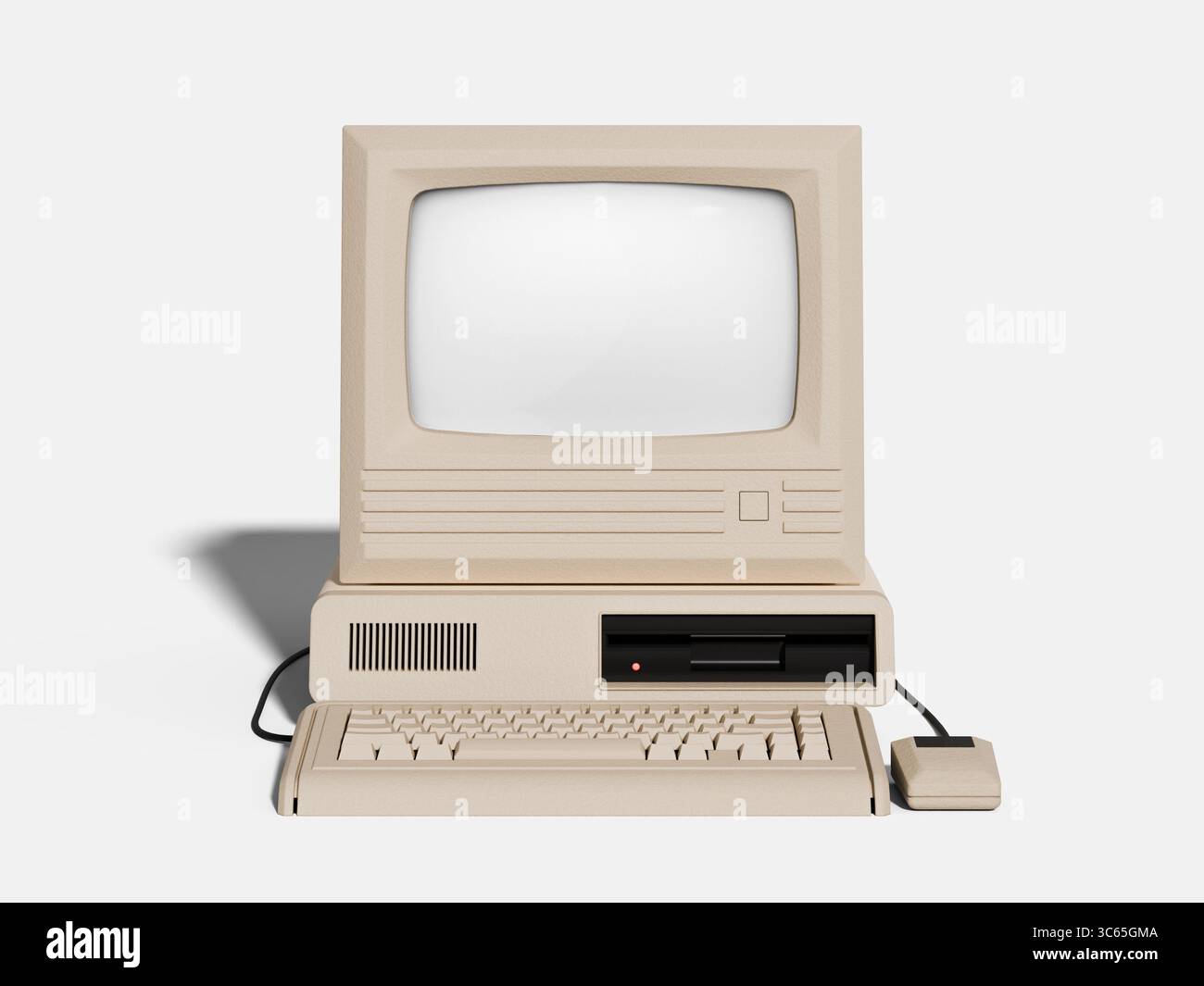 Retro computer Mockup Foto Stock