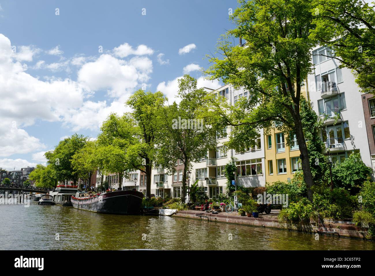 Amsterdam Olanda canali Musei Arte architettura Foto Stock