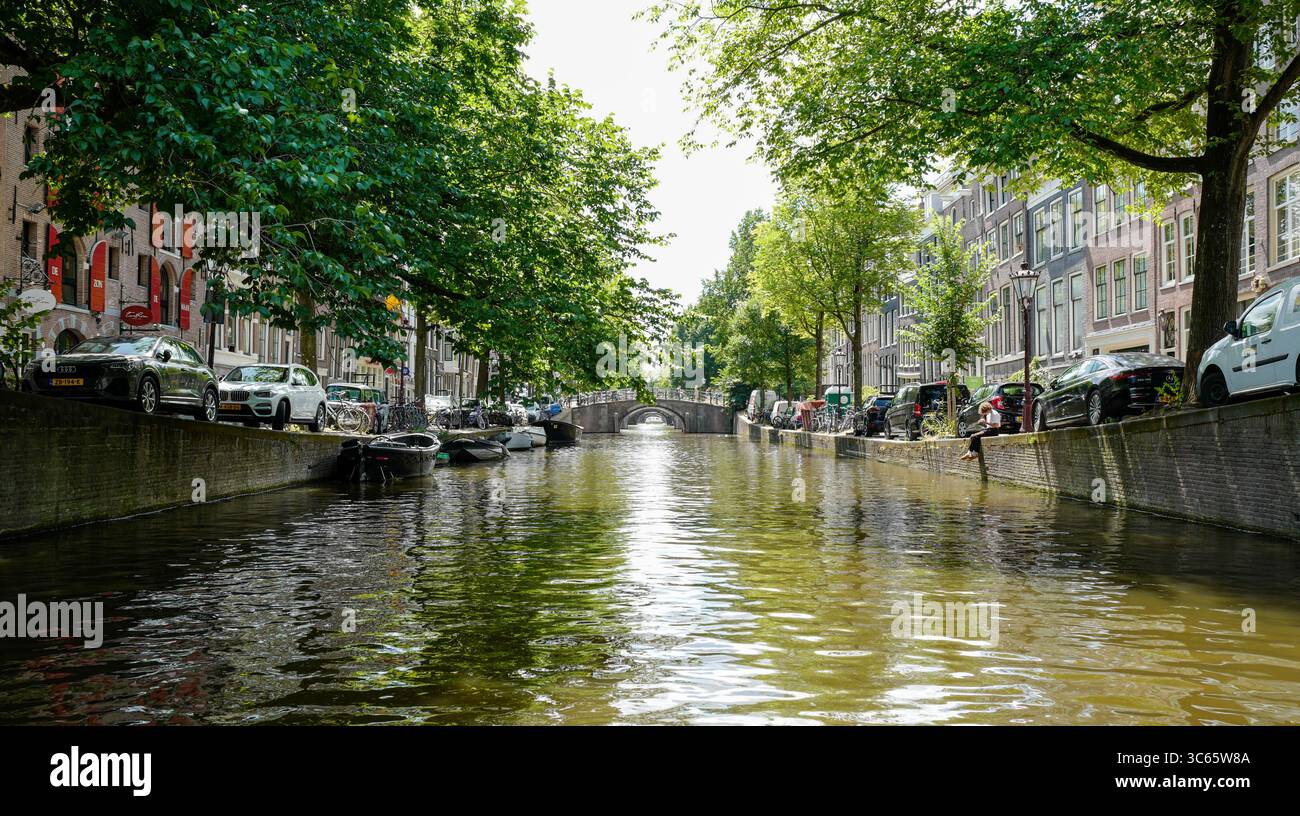 Amsterdam Olanda canali Musei Arte architettura Foto Stock