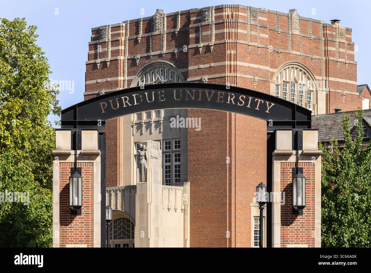 La Purdue University è un'università pubblica di ricerca fondata nel 1869 e nota per la loro ingegneria, tecnologia, scienza e matematica. Foto Stock