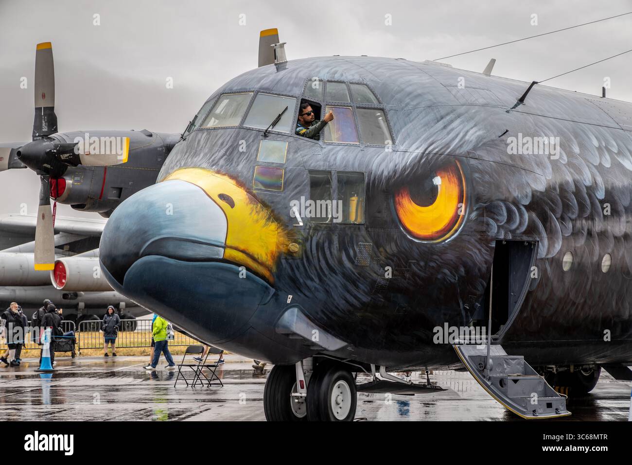 Pakistan Air Force Lockheed C-130H Hercules '4479', Royal International Air Tattoo, RAF Fairford, Gloucestershire, Inghilterra, Regno Unito Foto Stock