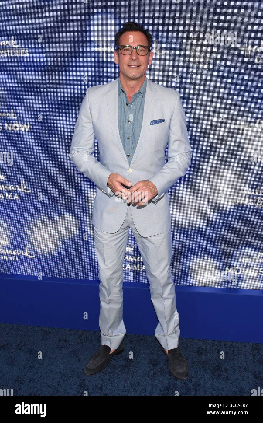 26 luglio 2019, Beverly Hills, California, USA: Lawrence Zaeian partecipa al canale Hallmark e Hallmark Movies & Mysteries Estate 2019 TCA a Private Residence, Beverly Hills, California il 26 luglio 2019. (Immagine di credito: © Billy Bendight/ZUMA Wire) Foto Stock