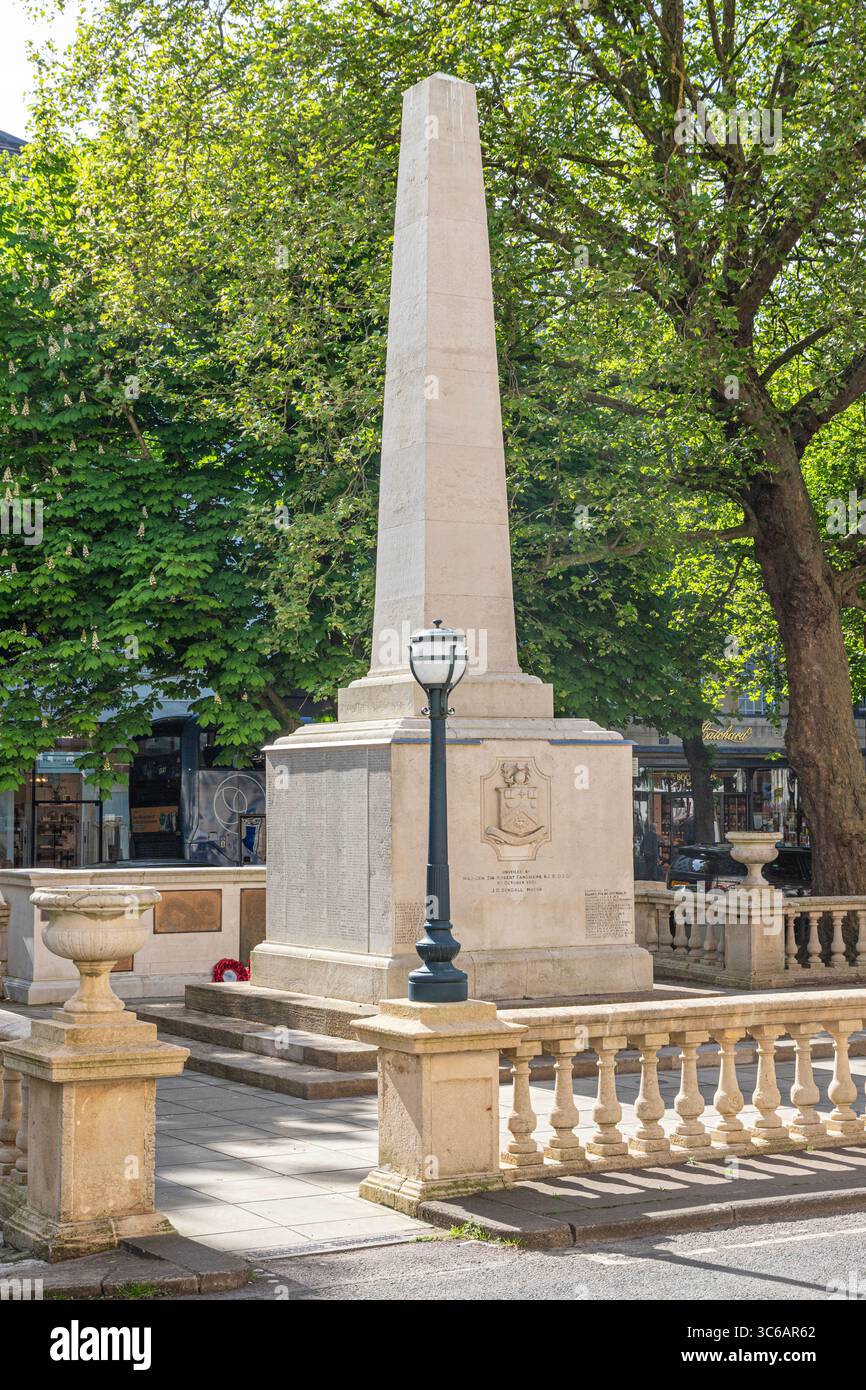 Il memoriale di guerra sulla Promenade, Cheltenham, Gloucestershire, Inghilterra Regno Unito Foto Stock