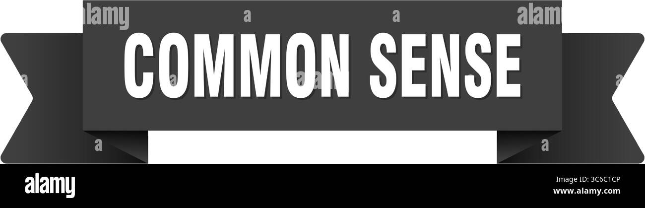 nastro di buon senso. nastro di buon senso isolato su sfondo trasparente Illustrazione Vettoriale