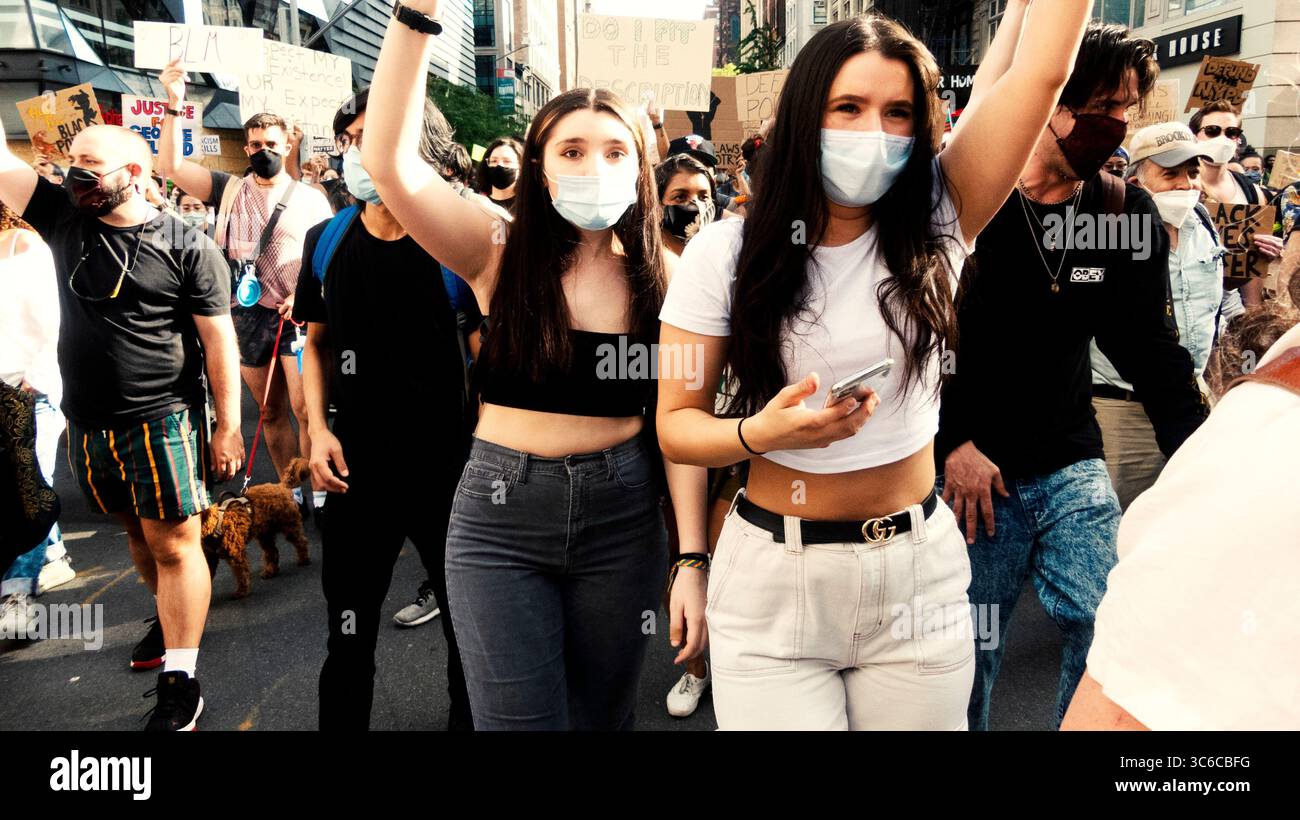 8 giugno 2020, New York, New York, USA: Black Lives Matter. Verità. Giustizia per Breonna. Niente giustizia, niente pace. (Immagine di credito: © John Marshall Mantel/ZUMA Wire) Foto Stock