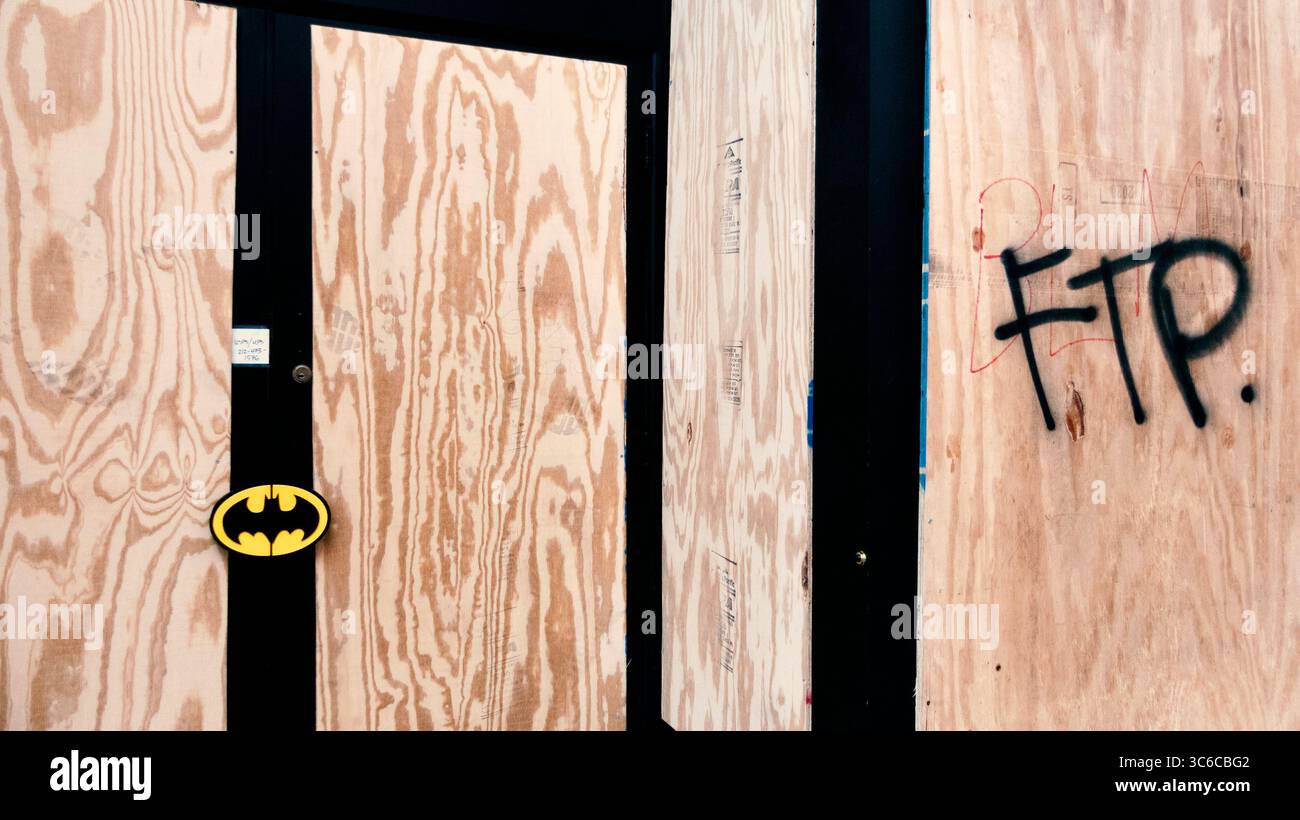 8 giugno 2020, New York, New York, USA: Black Lives Matter. Verità. Giustizia per Breonna. Niente giustizia, niente pace. FTP. BLM. (Immagine di credito: © John Marshall Mantel/ZUMA Wire) Foto Stock