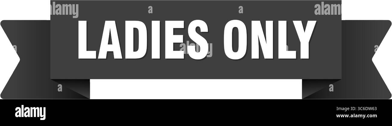 nastro solo per signore. nastro per sole donne isolato su sfondo trasparente Illustrazione Vettoriale