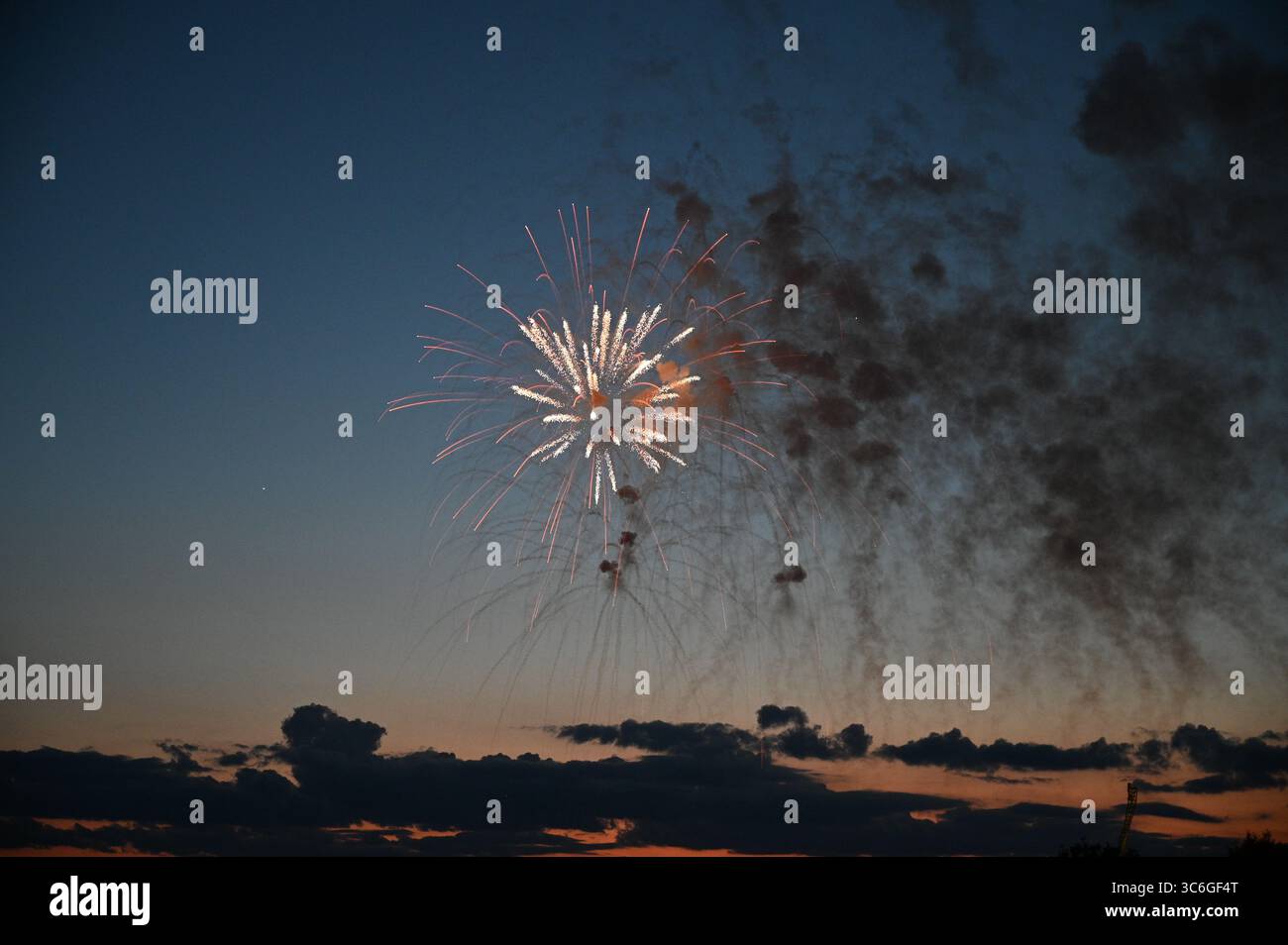 Futh of July Fire Works a Dorney Park Foto Stock
