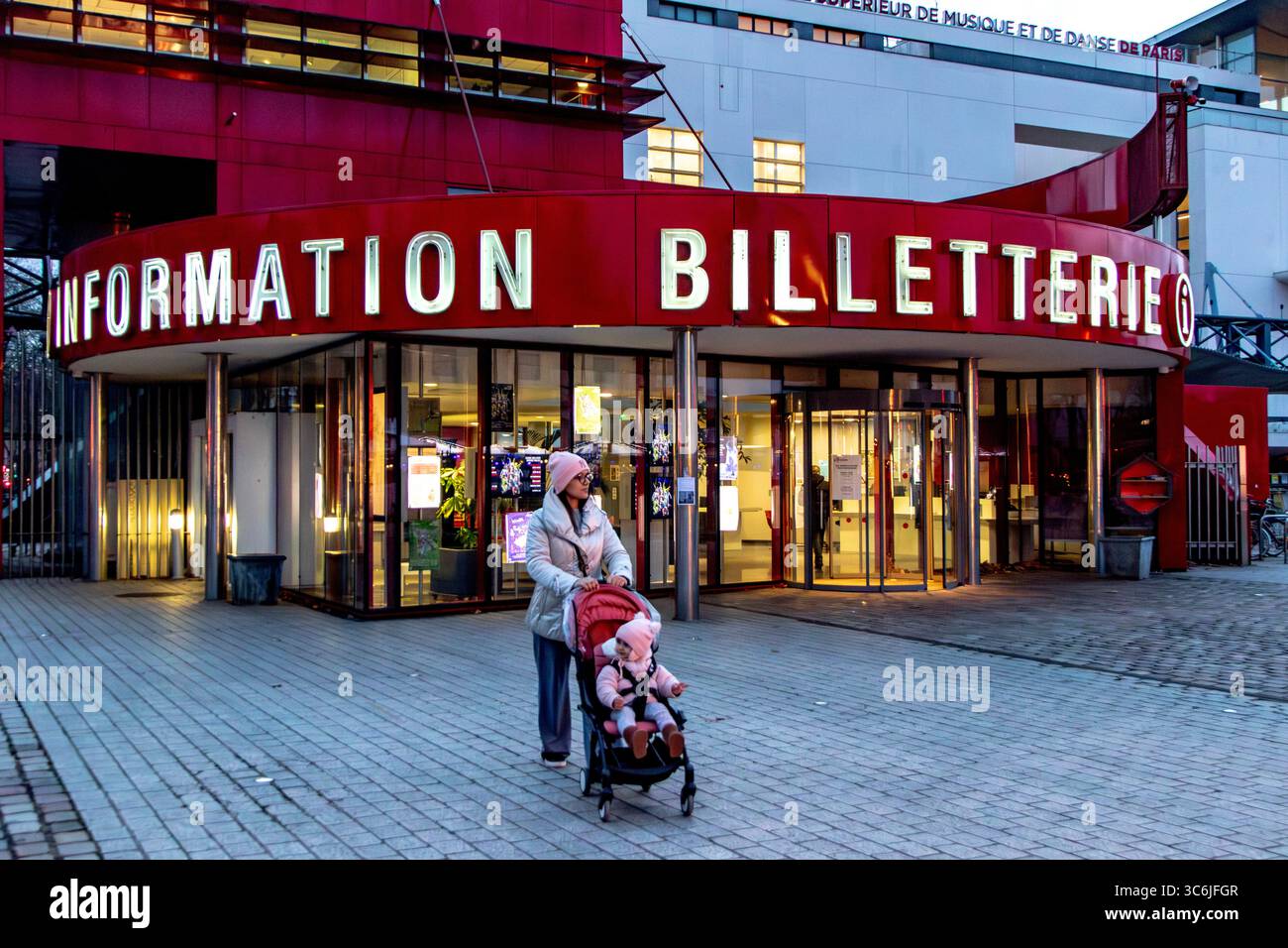 Il Parc de la Villette di Parigi, Francia. Foto Stock