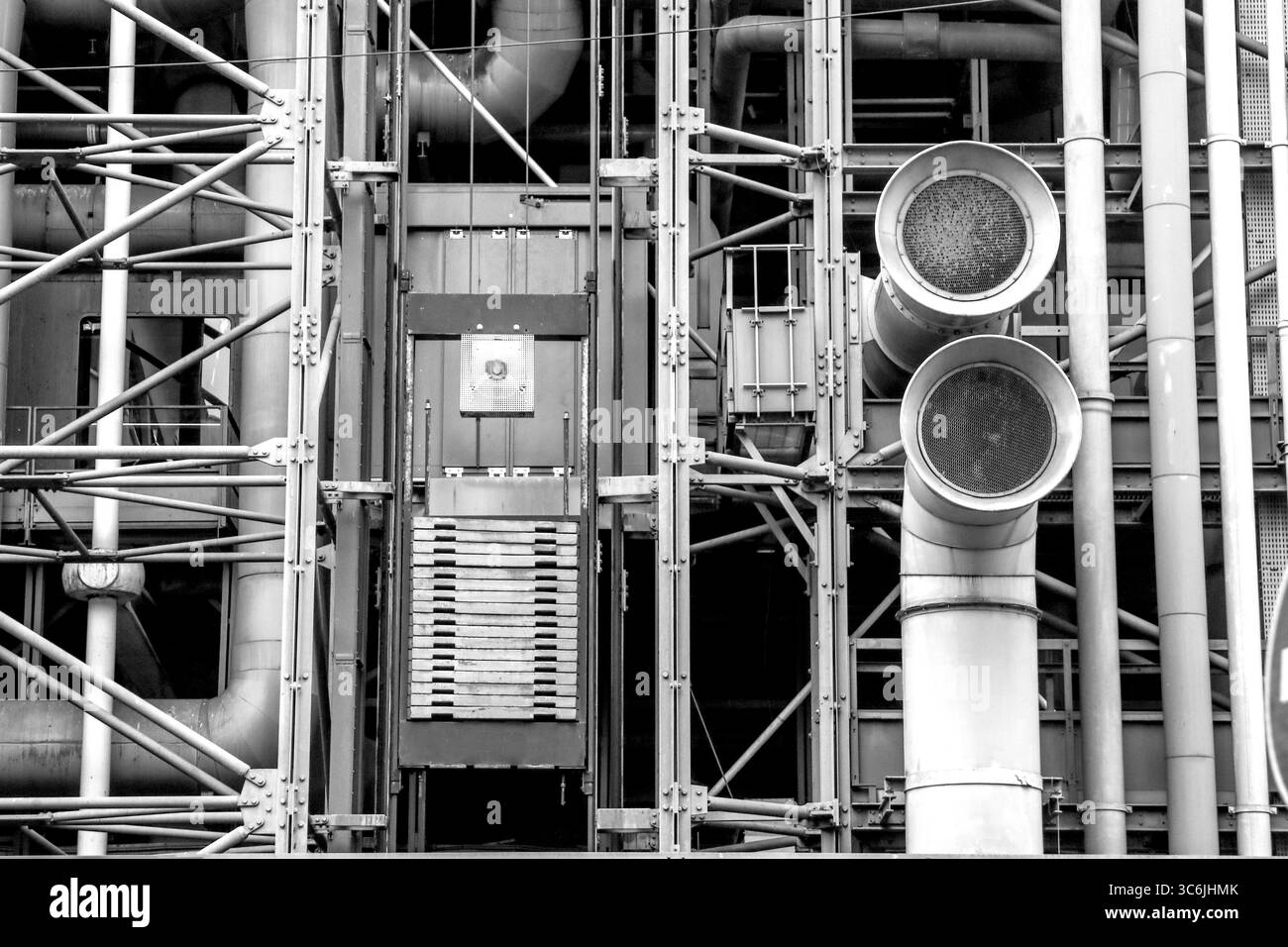 Le Centre Pompidou, Parigi, Francia. Foto Stock