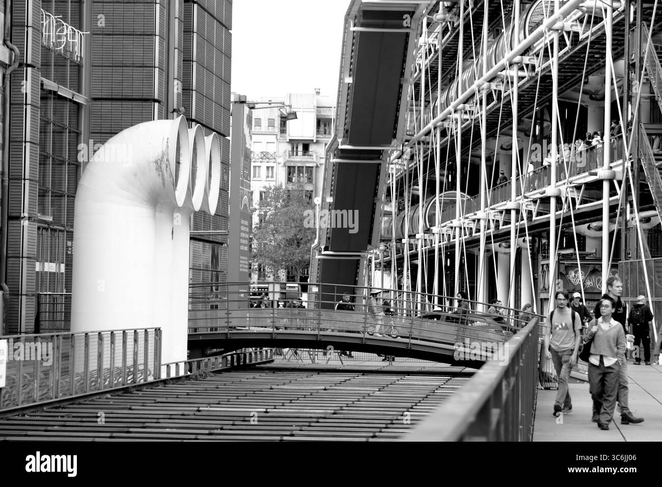 Le Centre Pompidou, Parigi, Francia. Foto Stock