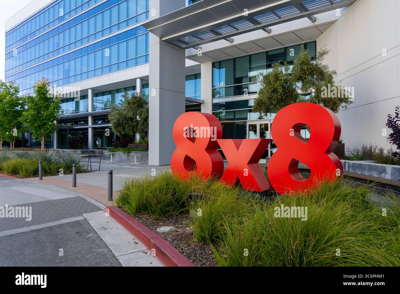 8x8 Inc. Sede centrale a Campbell, CA, Stati Uniti Foto Stock