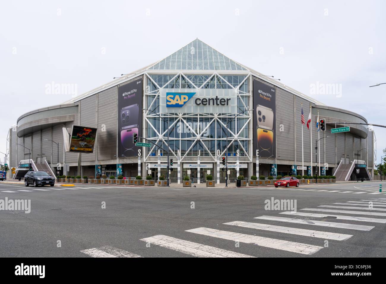 SAP Center a San Jose, California, Stati Uniti. Il SAP Center è un'arena al coperto. Foto Stock