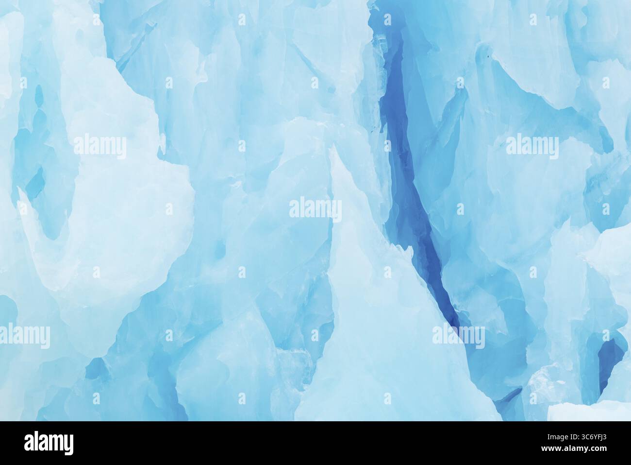 Iceberg, ghiaccio blu, Smeerenburgbreen, Scandinavia, Spitsbergen Foto Stock