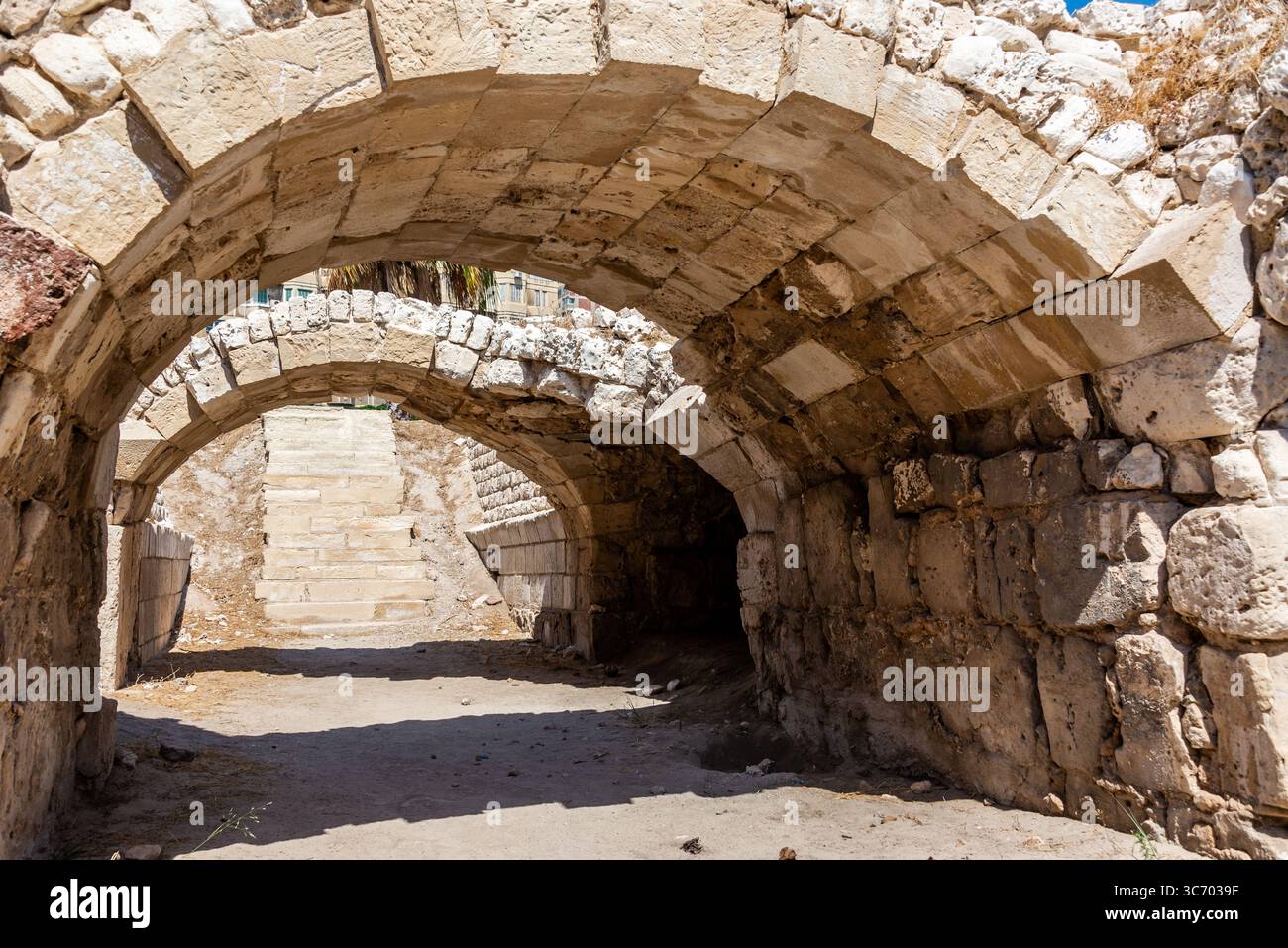 Antiche rovine romane di Kom el Dikka ad Alessandria, Egitto Foto Stock
