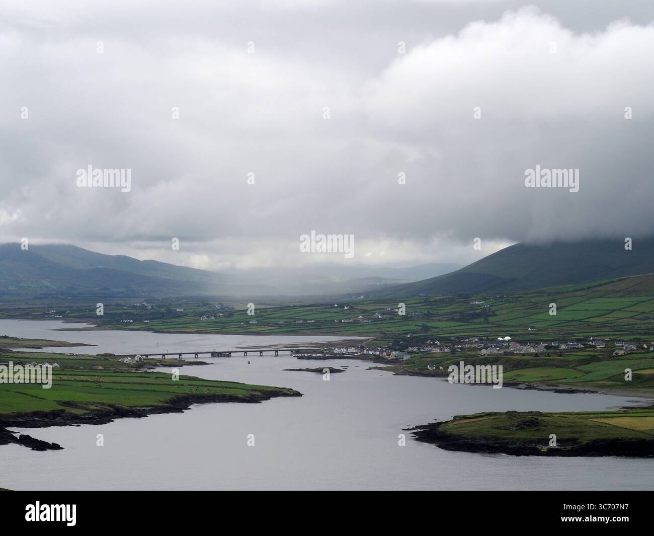 Vista dall'isola di Valentia, Kerry, Irlanda Foto Stock