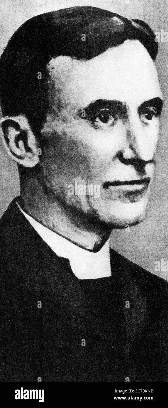 Agapemoniti. Gli Agapemoniti o Comunità del figlio dell'uomo erano un gruppo religioso cristiano o setta che esisteva in Inghilterra dal 1846 al 1956. John Hugh Smyth-Piggott, un curato della Chiesa d'Inghilterra, dichiarò di essere Dio nel 1902, tre anni dopo la morte del fondatore della setta, il reverendo Henry James Prince. Poco dopo si trasferì a Spaxton come nuovo messia e leader del gruppo. Foto Stock