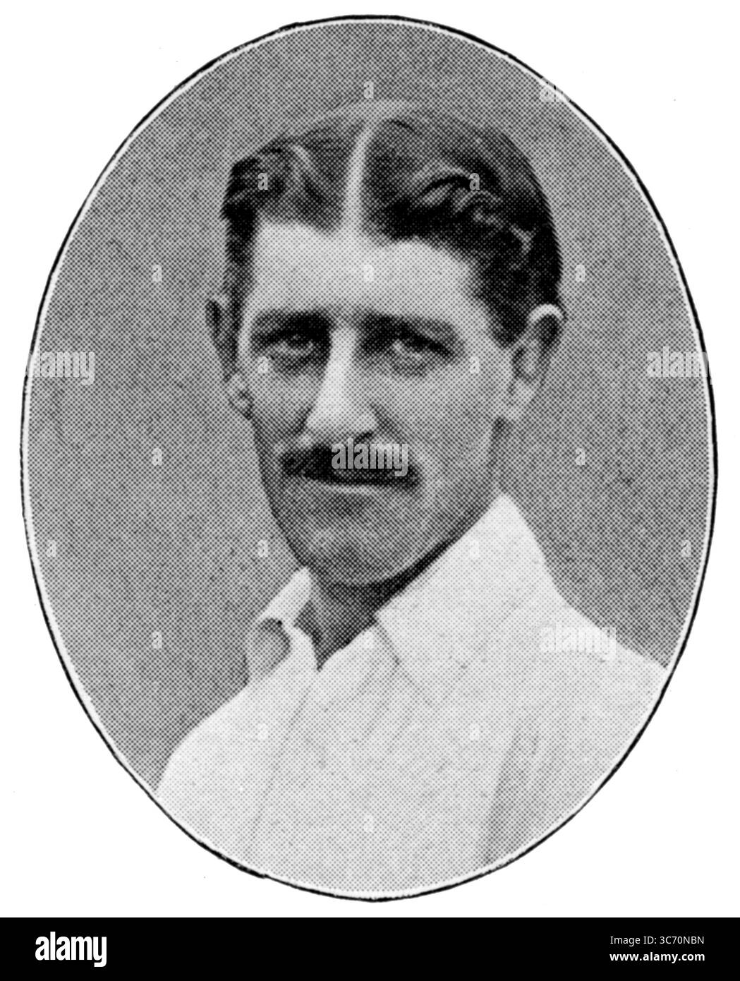 Hornby - County Cricket player del Lancashire Albert Neilson Hornby (Blackburn, Lancashire, 10 febbraio 1847 - 17 dicembre 1925 a Nantwich, Cheshire) è stato il capitano del cricket inglese che ha perso la partita di prova che ha dato origine alle ceneri, in patria contro gli australiani nel 1882. Foto Stock