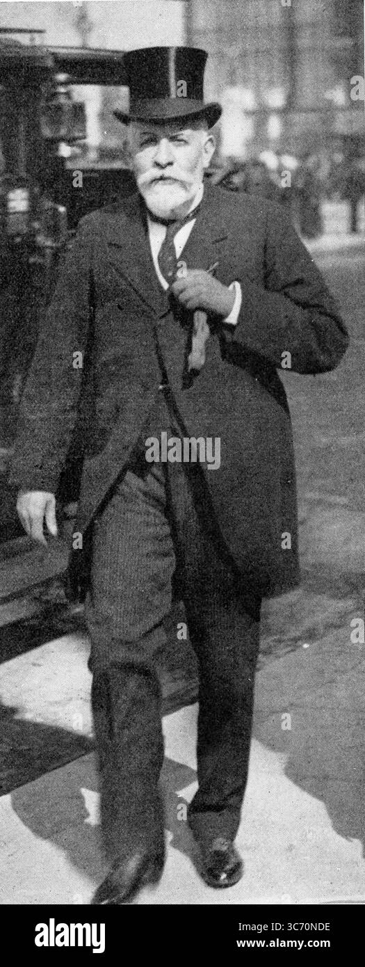 Designer dello sfortunato "Titanic" - il giusto Honouable Alexander Carlisle. Maggio 1912 Foto Stock