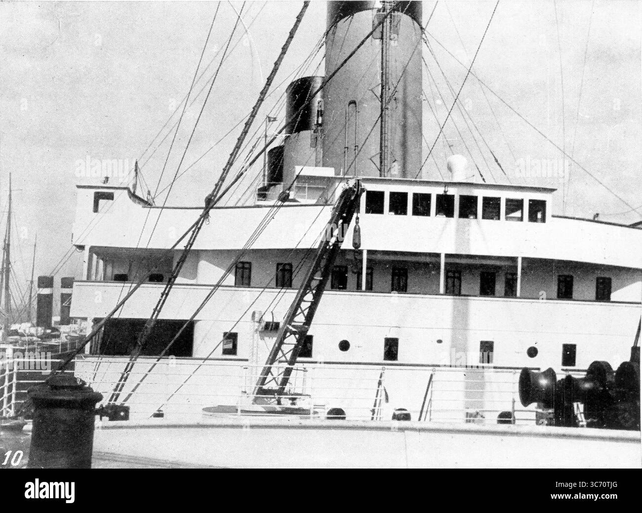 Il punto più importante a bordo del "Titanic", il ponte. 20 aprile 1912 Foto Stock