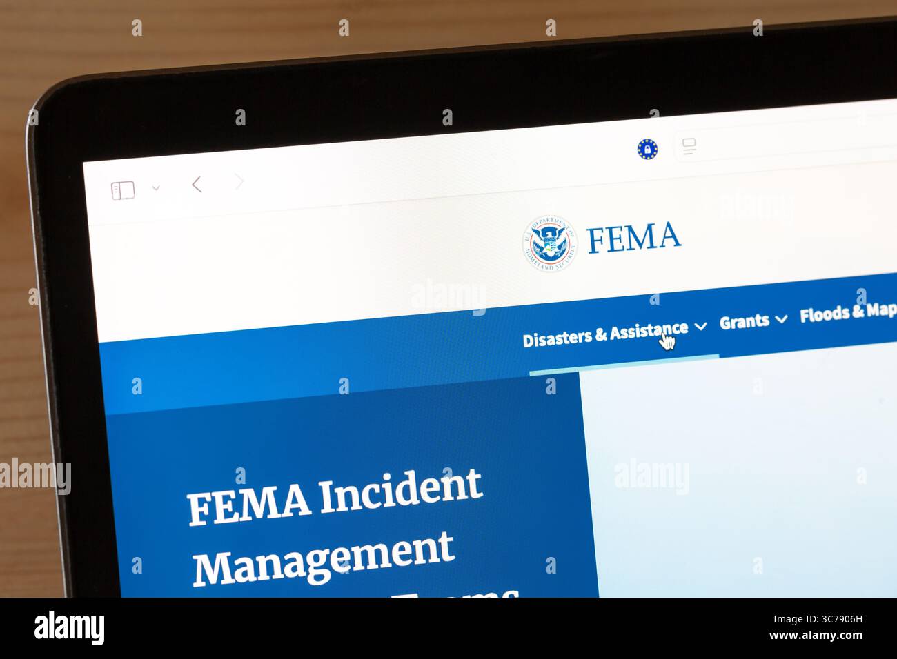 Ostersund, Svezia - 30 luglio 2025: FEMA il sito web dell'Agenzia federale per la gestione delle emergenze Foto Stock Ostersund, Svezia - 30 luglio 2025: FEMA il sito web dell'Agenzia federale per la gestione delle emergenze Foto Stock