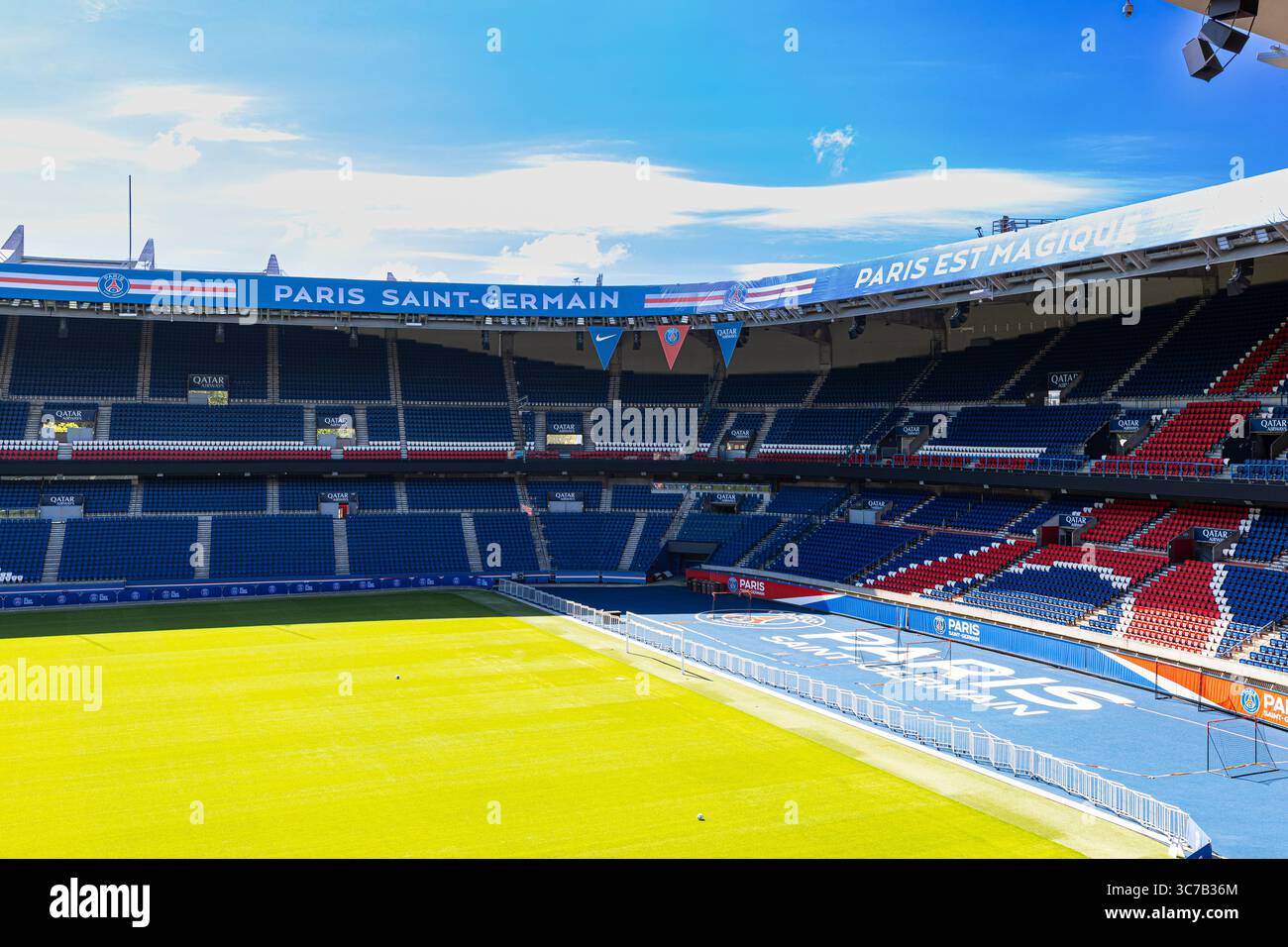 Parc des Princes, stadio di calcio del PSG, Parigi, Francia Foto Stock