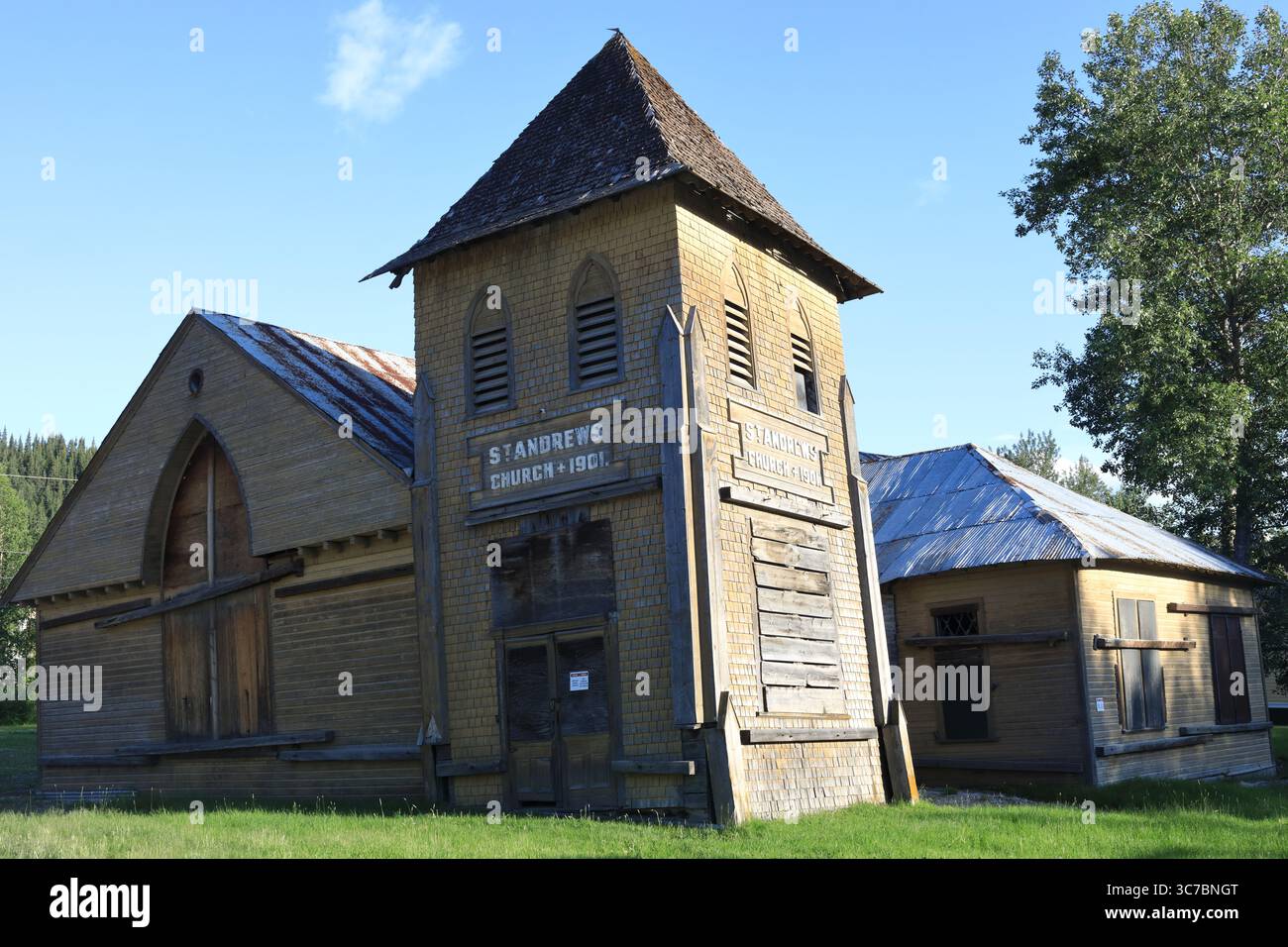 Permafrosted Dawson City Foto Stock