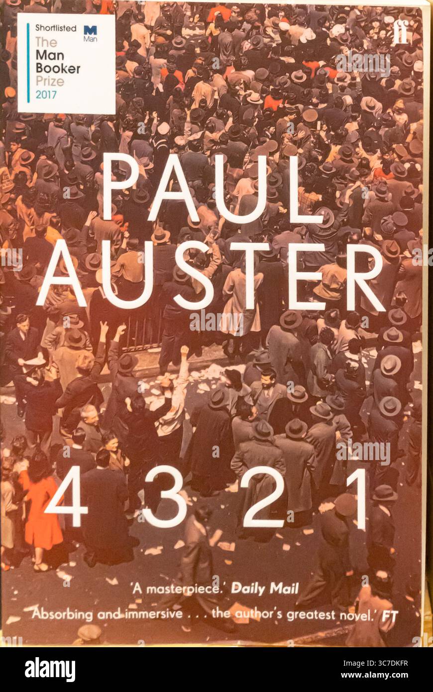 4 3 2 1 romanzo di Paul Auster 2017 Foto Stock
