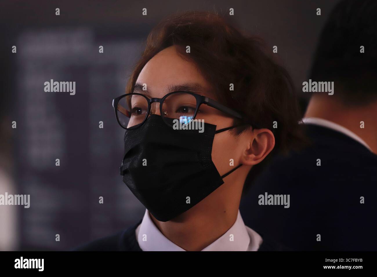 5 febbraio 2021, Hong Kong, CINA: Attivista per la prodemocrazia giovanile di Hong Kong, membro della Lega dei socialdemocratici, figo Chan ho-wun ( 24 ) attuale convocatore dell'organizzazione FRONTE PER I DIRITTI UMANI CIVILI ( CHRF ). Nel novembre 2019, Chan ha ricevuto il John McCain Prize for Leadership in Public Service a nome del popolo di Hong Kong durante l'Halifax International Security Forum.Feb-5,2021Hong Kong.ZUMA/Liau Chung-Ren (immagine di credito: © Liau Chung-Ren/ZUMA Wire) Foto Stock