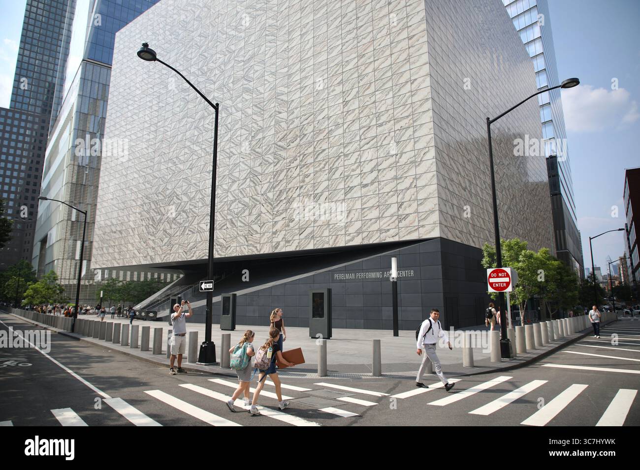 Il Perelman Performing Arts Center si trova nel Financial District, nel centro di Manhattan. Foto Stock