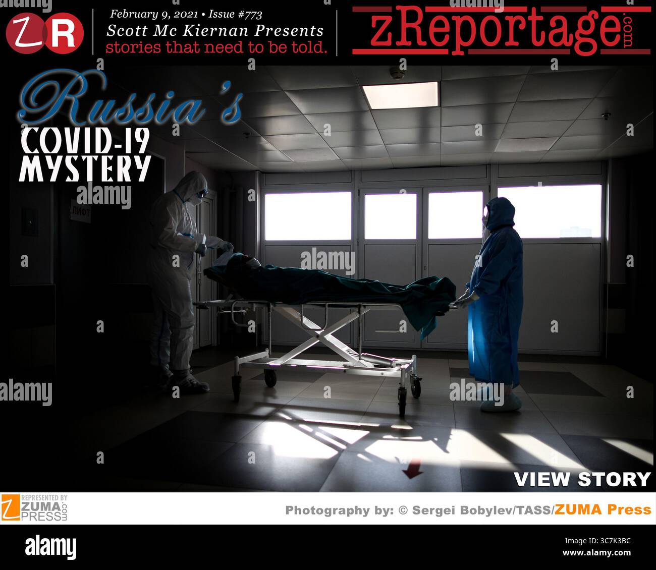 zReportage.com Story of the Week #773: MARTEDÌ 9 febbraio 2021: "Russia's COVID-19 MYSTERY" dal fotografo vincitore del premio ZUMA Press Sergei Bobylev di TASS: Le affermazioni della Russia di una mortalità straordinariamente bassa sono state ampiamente respinte come non plausibili per mesi da osservatori stranieri e medici russi allo stesso modo. Ogni altro indicatore, dagli ospedali pieni di lunghe linee di ambulanze alla mortalità tra gli operatori sanitari documentata dalle loro associazioni, ha dipinto un quadro di un paese duramente colpito dalla pandemia, non uno miracolosamente risparmiato. Il vero numero di morti della Russia dal romanzo coronaviru Foto Stock