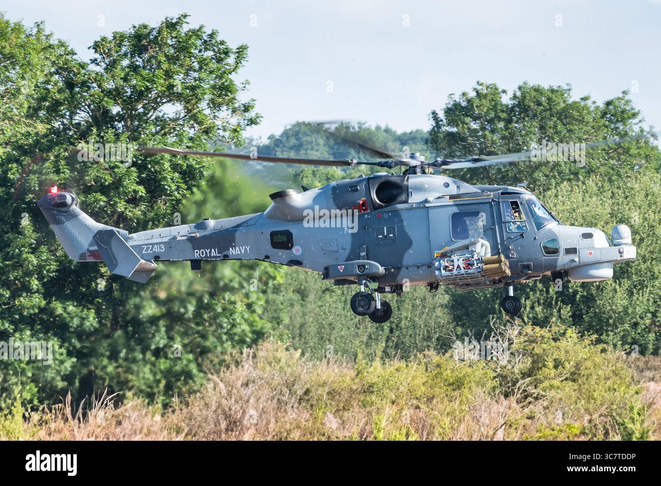 Un elicottero militare AgustaWestland AW159 Wildcat sviluppato dal produttore di elicotteri italo-britannico AgustaWestland. Foto Stock