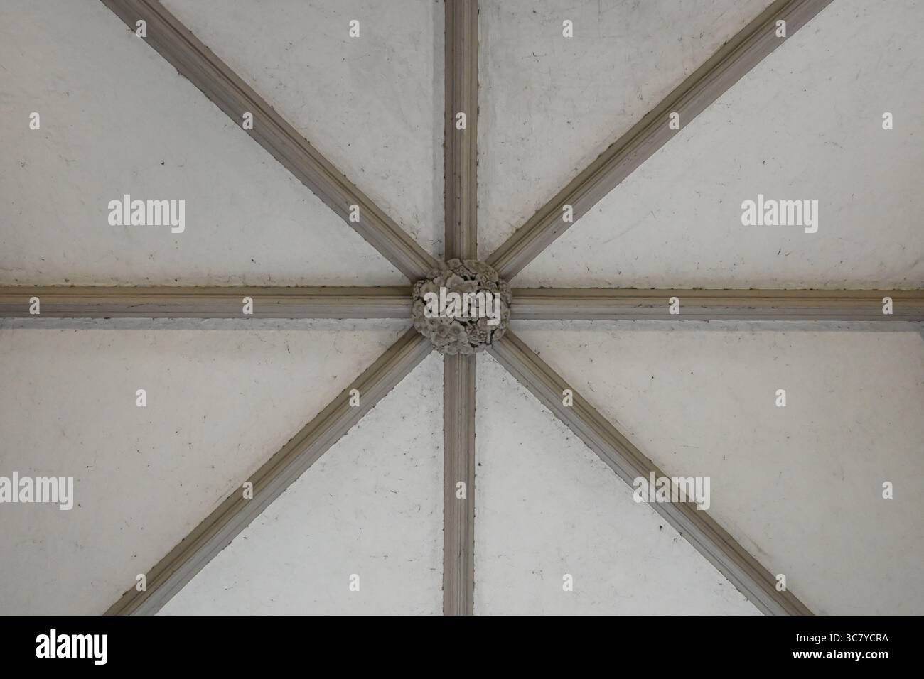 Dettaglio del soffitto al Lambeth Palace che assomiglia a una bandiera dell'Unione - Londra Regno Unito Foto Stock