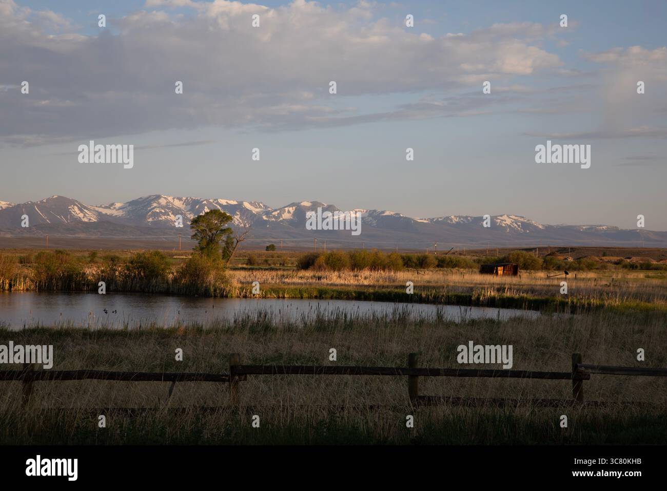 Splendida campagna di Walden nella contea di Jackson, Colorado, sulla cache la Poudre-North Park Scenic Byway all'interno della regione di North Park Foto Stock