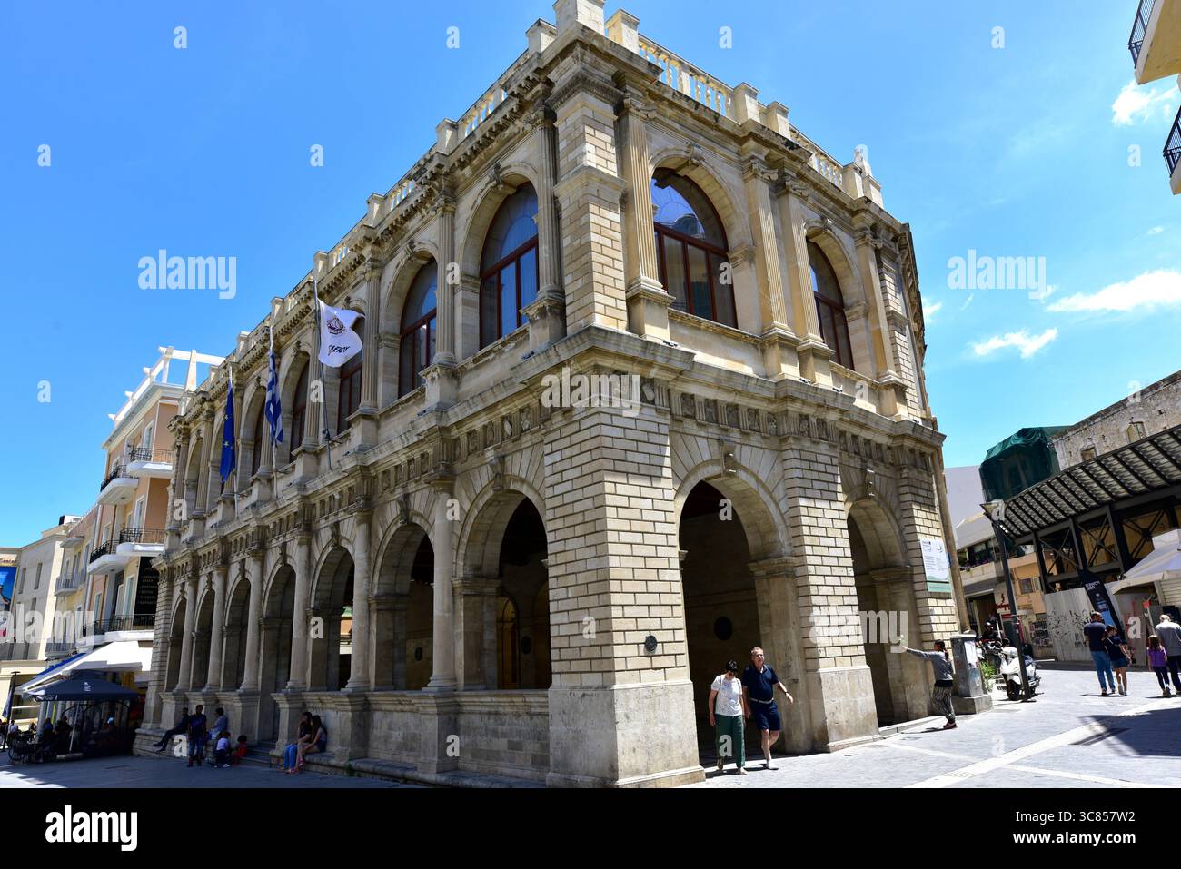 Città di Heraklion, Loggia veneziana (XVII secolo), cortese municipio. Creta, Grecia. Foto Stock