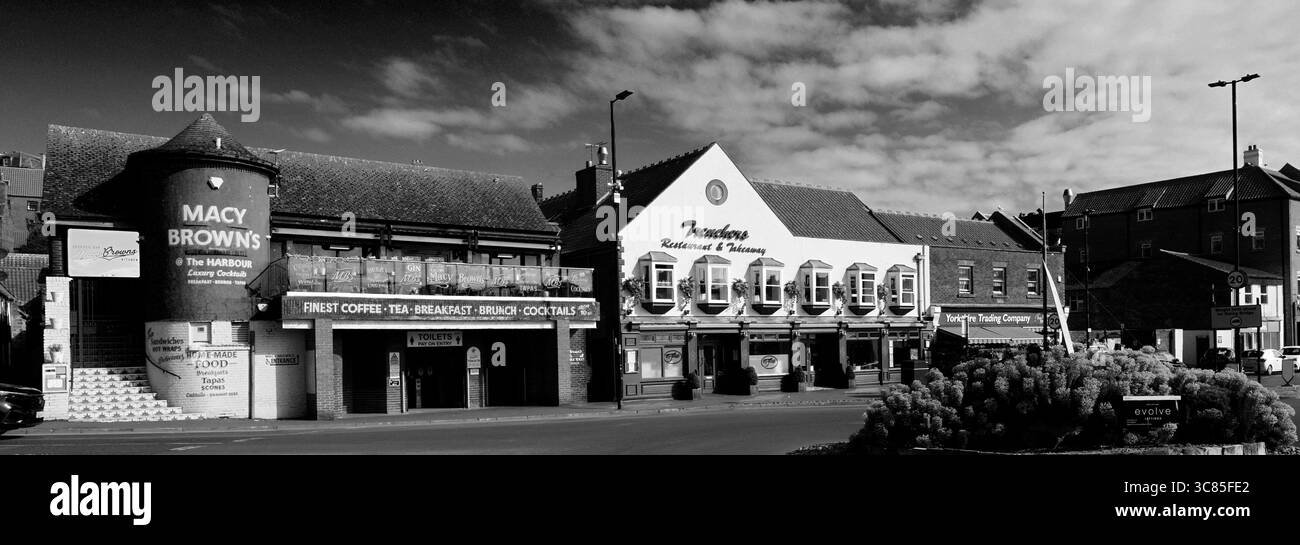 Macy Browns Kitchen and cocktail Bar, New Quay Road, Whitby Town, North Yorkshire, Inghilterra, REGNO UNITO Foto Stock