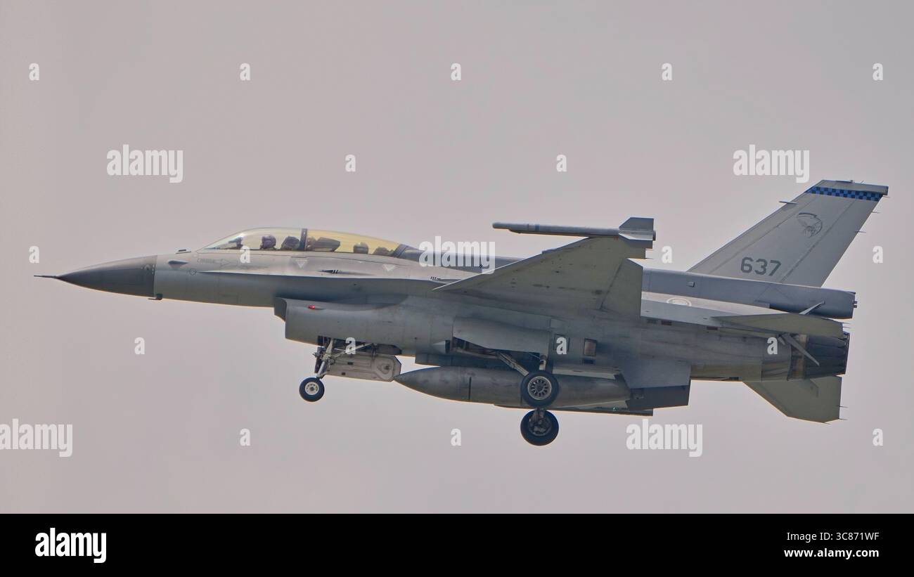 F-16D del 145 Squadron Foto Stock