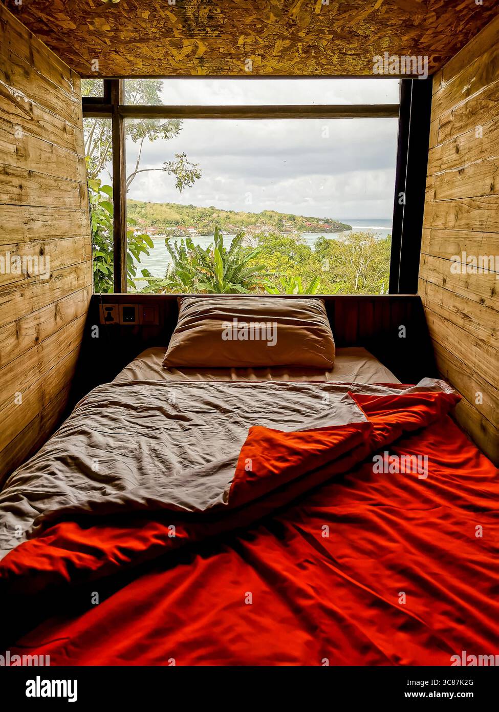 dormitorio, ostello a nusa lembongan, indonesia Foto Stock
