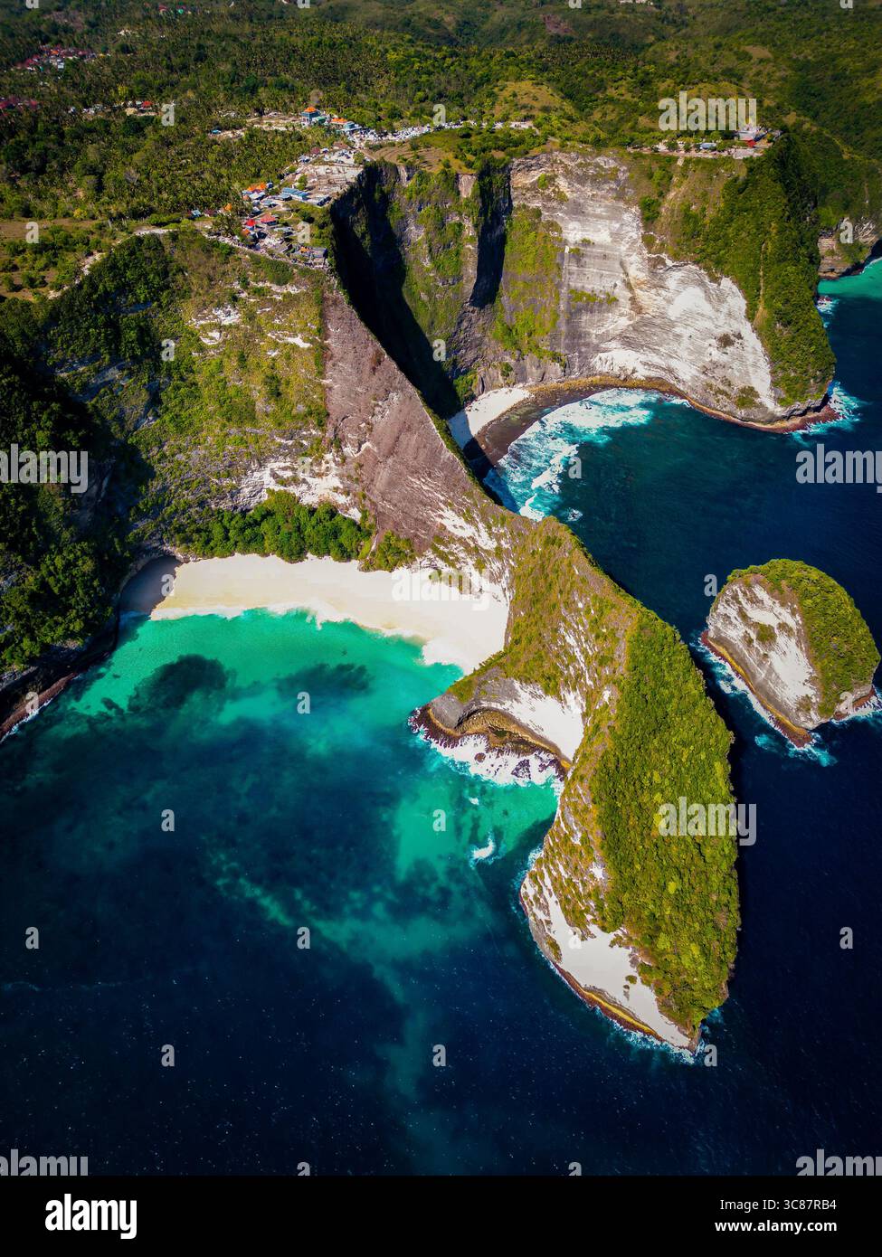 Kelingking Beach, Nusa Penida, Indonesia Foto Stock