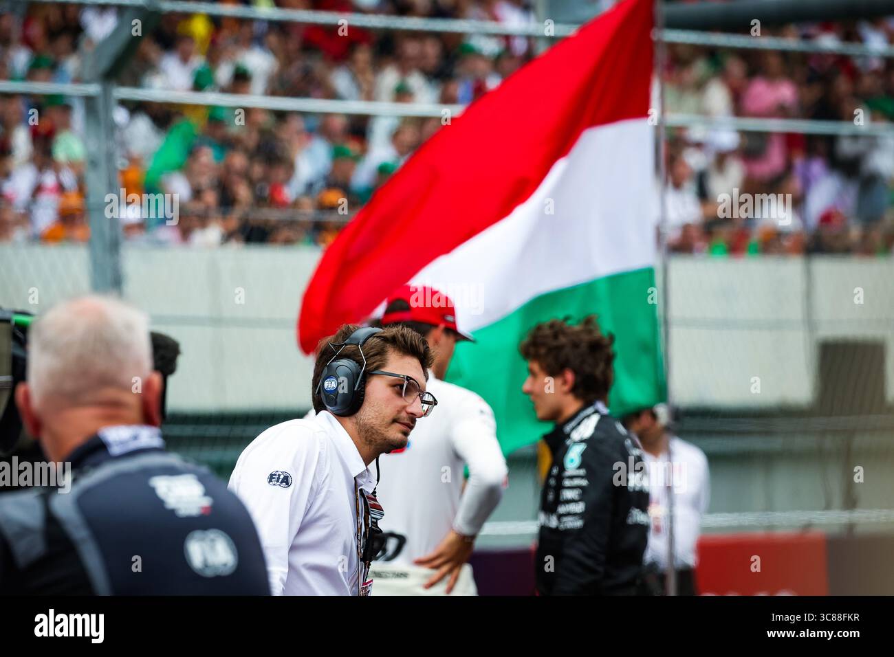 Anton Terzian durante il Gran Premio d'Ungheria di Formula 1 2025 di Lenovo, 14° round del Campionato del mondo di Formula 1 2025 FIA dal 1° al 3 agosto 2025 sull'Hungaroring, a Mogyorod, Ungheria Foto Stock
