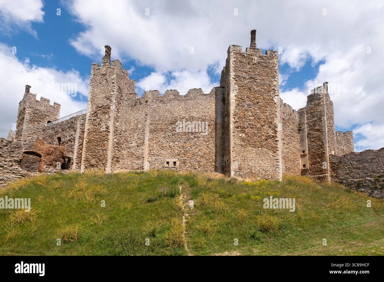 Castello di Framlingham, Framlingham, Suffolk, Regno Unito. Foto Stock