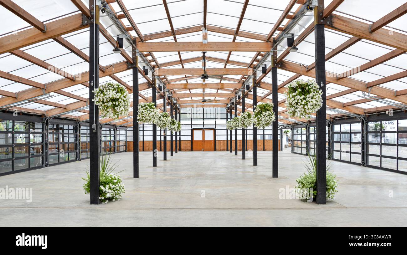 Sede di eventi presso la Knutson Farms Foto Stock