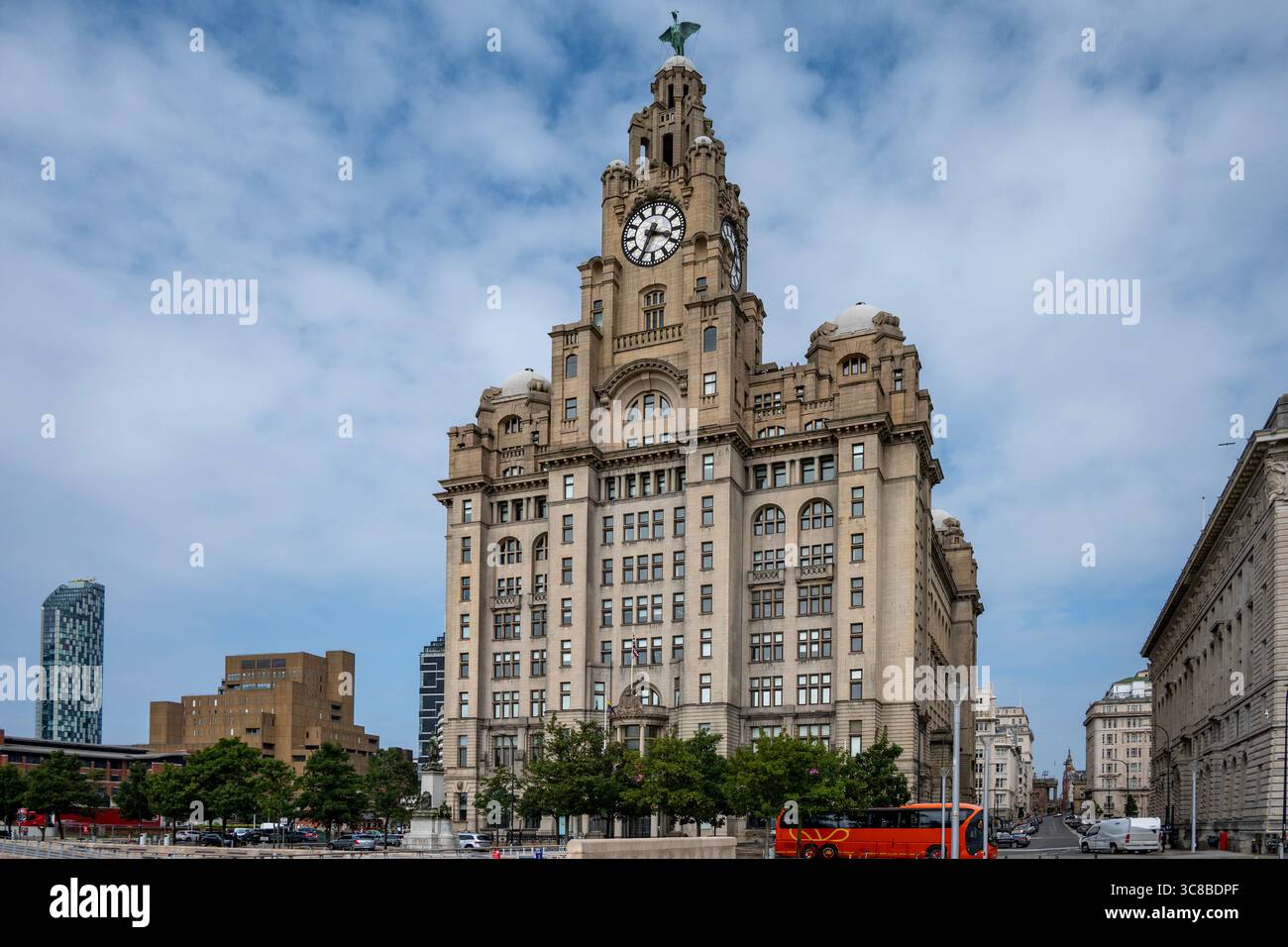 Il Royal Liver Building, Liverpool, Lancashire, Inghilterra Foto Stock