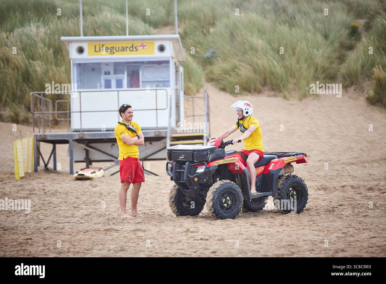 Stazione di guardia RNLI di Formby Beach Foto Stock