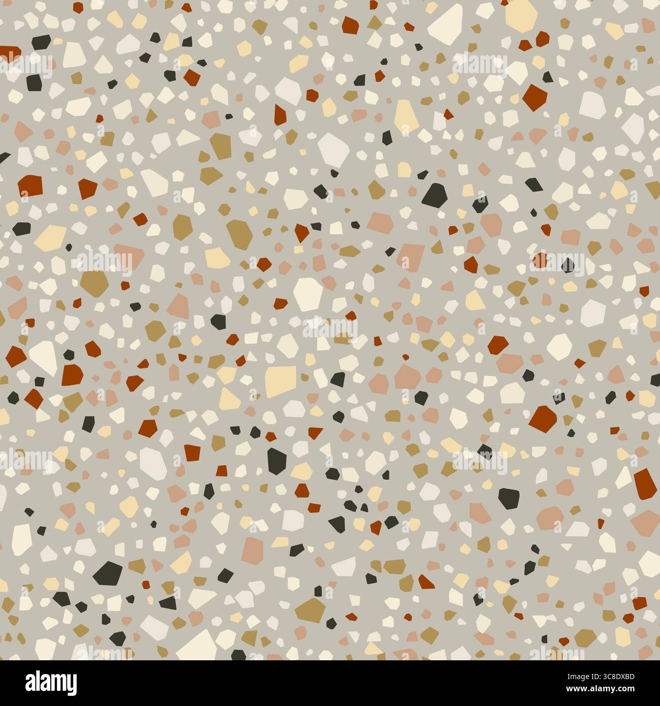 Sfondo astratto con un disegno di modello in stile terrazzo Illustrazione Vettoriale