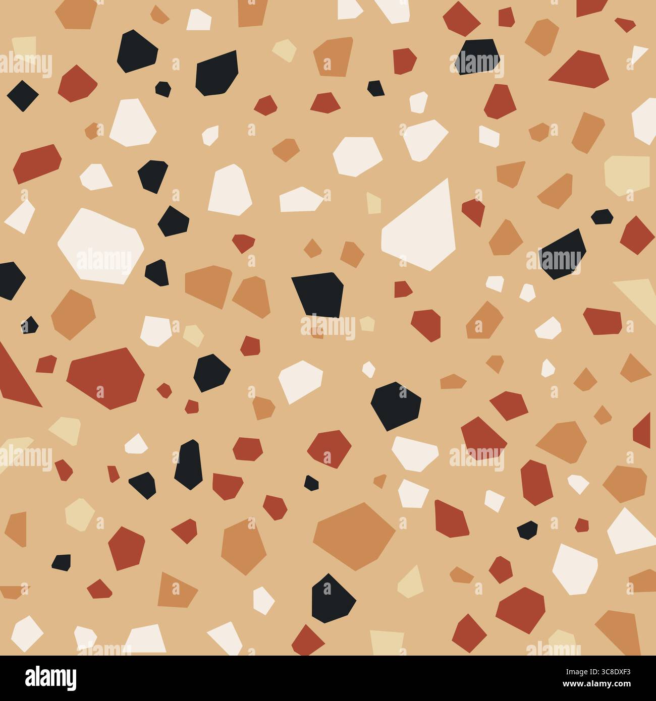 Sfondo di design astratto in stile terrazzo Illustrazione Vettoriale