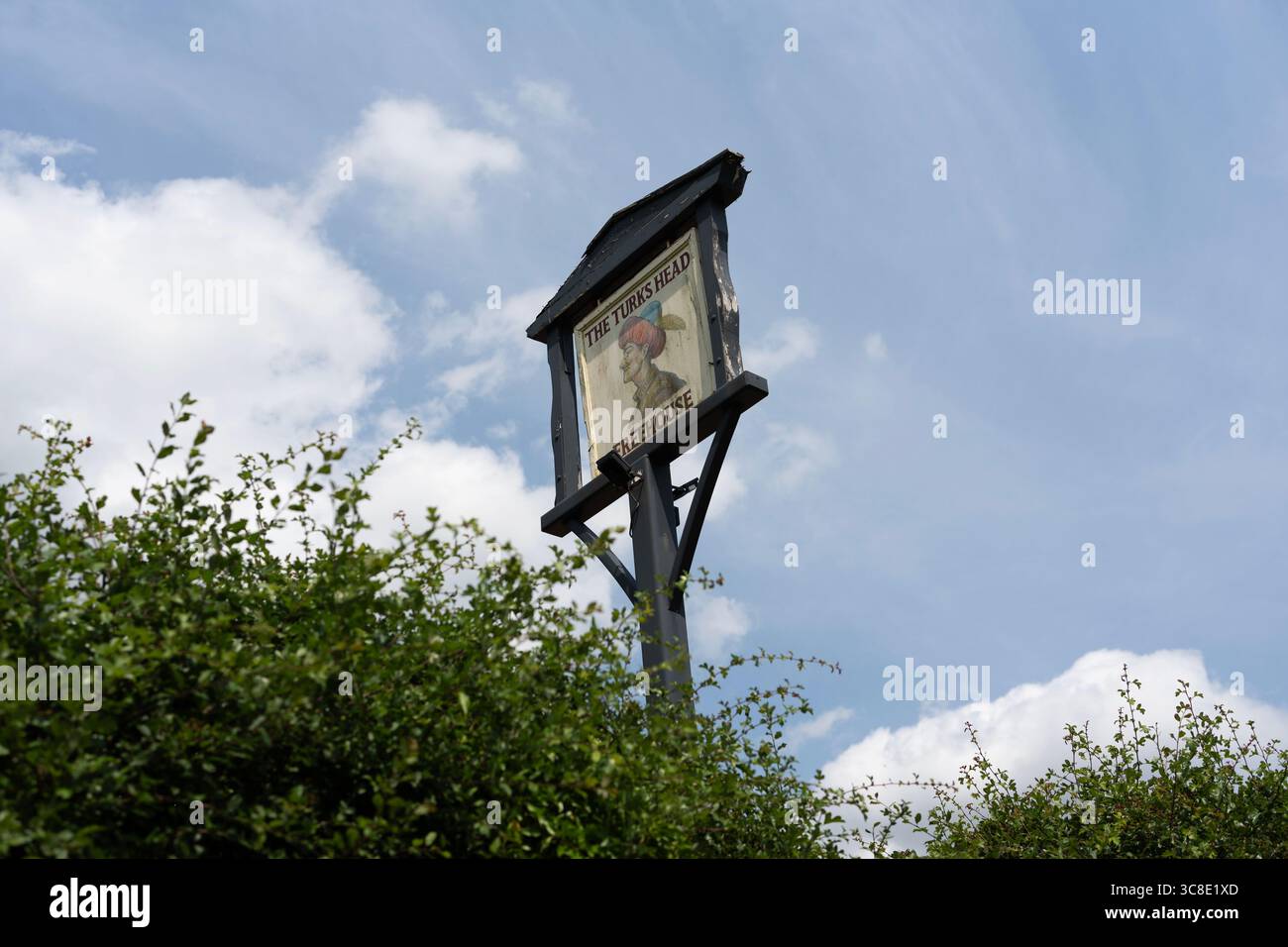 I Turks dirigono l'insegna del pub Hasketon Suffolk Foto Stock