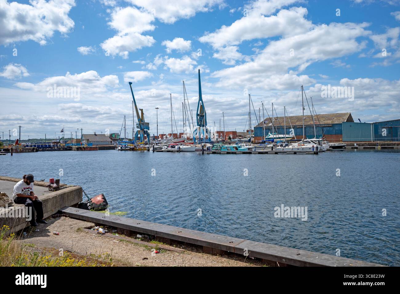 Darsena Ipswich Suffolk REGNO UNITO Foto Stock