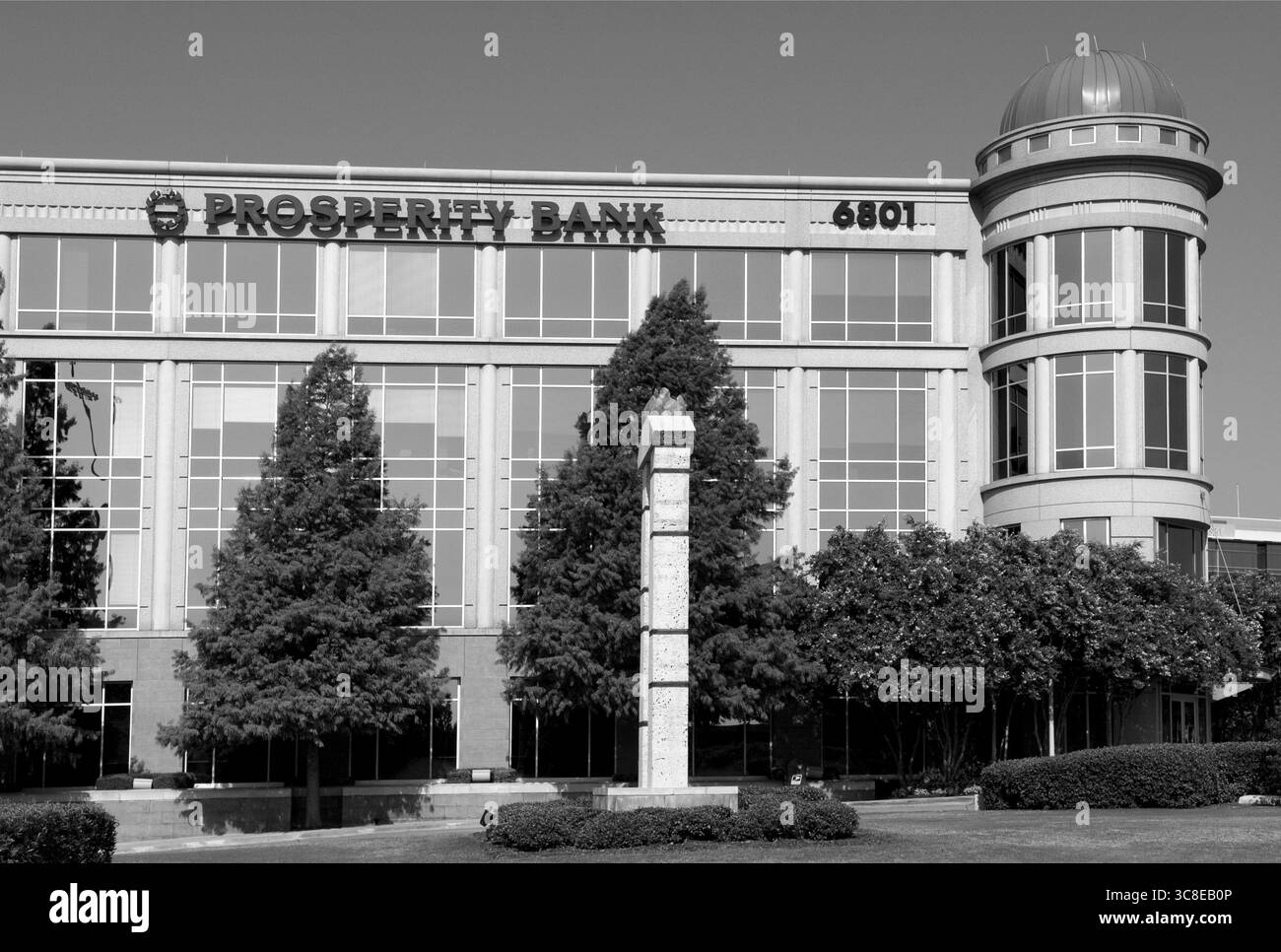 Prosperity Bank Building e segnaletica a Frisco, Texas, Stati Uniti. Foto Stock